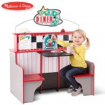 Bucatarie Combo Restaurant star 2 in 1 cu loc de luat masa -  Colt de joaca  Melissa and Doug
